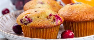 These whole wheat cranberry muffins are a great snack for the whole family