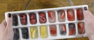 fruit infused ice cube recipes