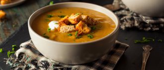 Get a healthy holiday recipe for butternut squash soup
